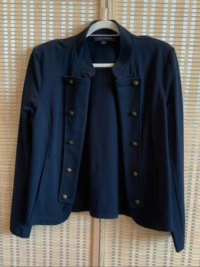 Tommy Hilfiger Navy Double-Breasted Military Jacket L